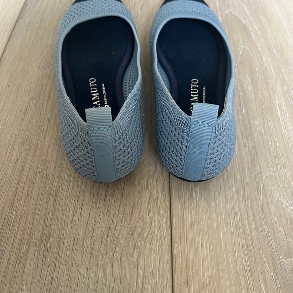 Vince Camuto 'Femils' Women's 6 Knit Washable Ballet Flat Blue Slip On Shoe - Picture 8 of 9